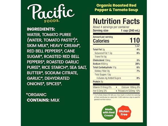 Pacific Foods Organic Red Pepper and Tomato Soup