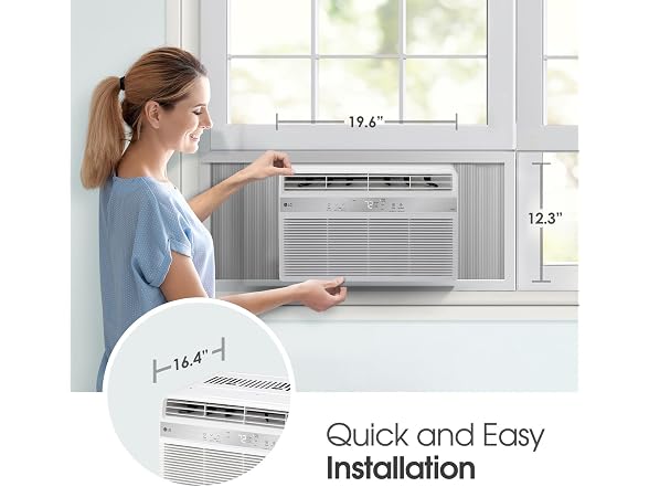 LG LW8024RSMY 8,000 BTU Smart Window AC w/Dehumidifier