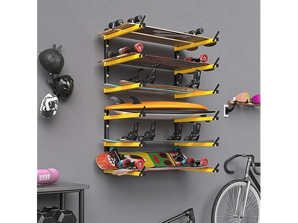 GREENER Lumber Storage Rack Folding w/ 6-Levels, 2 Ct