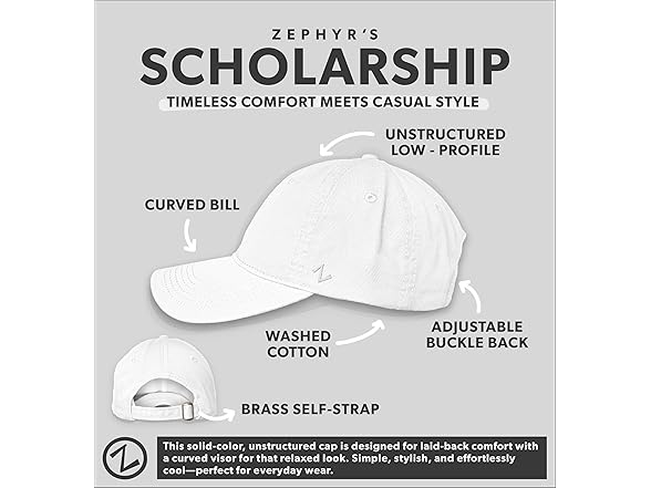ZHATS S.Carolina Scholarship Patch Hat