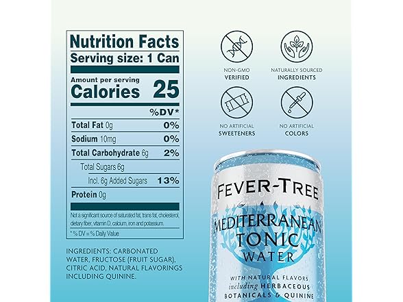 8PK Fever-Tree Mediterranean Tonic Water