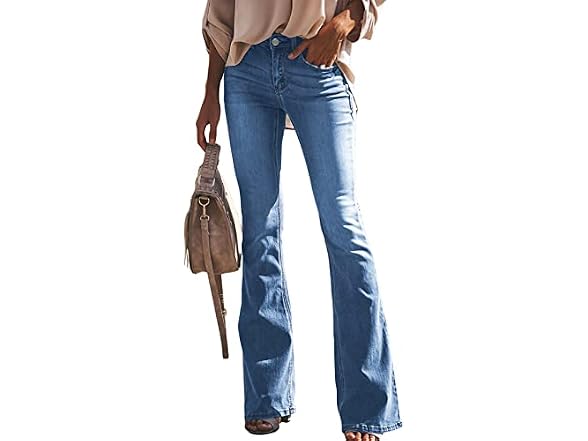 Sidefeel Women (8) Flare Jeans Bell Bottom Pants