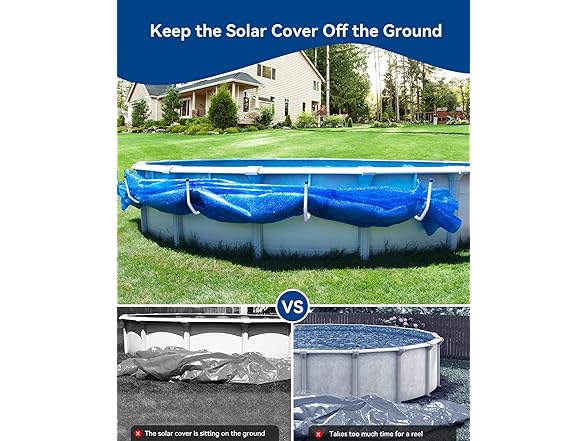 Treerit Solar Cover Holder for Above Ground Pool