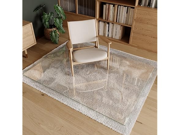 Koonmi 46" x 60" Upgraded Glass Chair Mat
