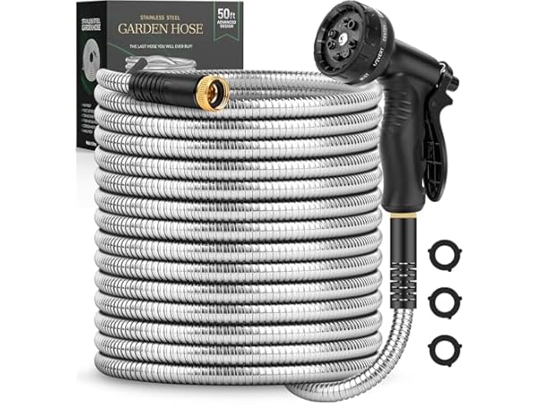 $26.99, Was $35.99, 25% Off! Itsonestep 50FT Metal Garden Hose dealfomo