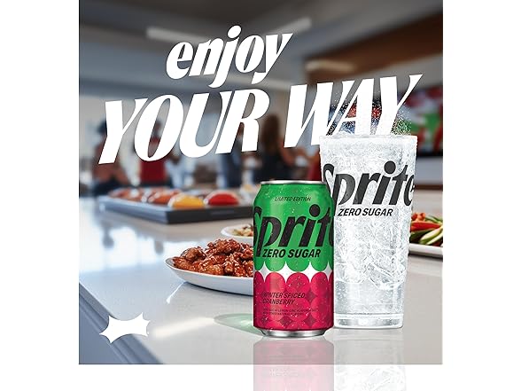 12PK Sprite Winter Spiced Cranberry Zero Sugar