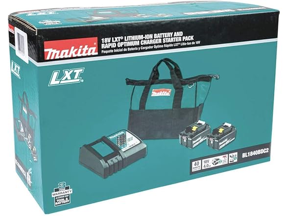 Makita BL1840BDC2 2 Pack Lithium Charger Pack