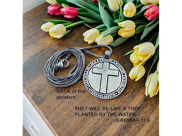 GUAAFA Bible Verse & Lion Pendant Necklaces