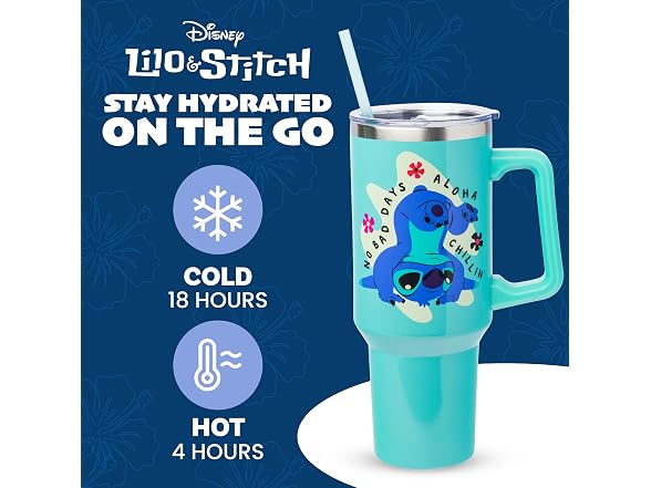 Lilo and Stitch Aloha, Stainless Steel Tumbler, 40oz