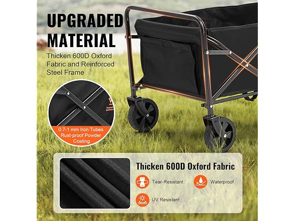 VEVOR Collapsible Folding Wagon with Wheels