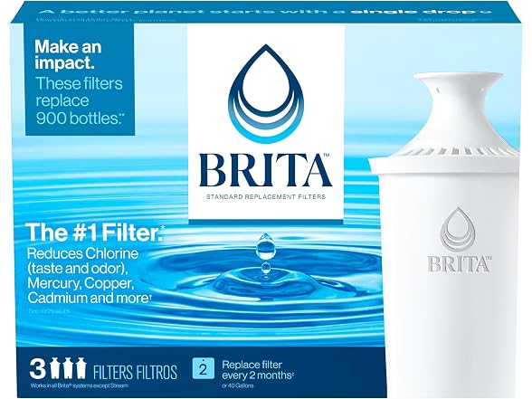 Brita Standard Water Filter Pitchers and