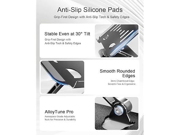 LINTYLE Adjustable Laptop Stand for Desk