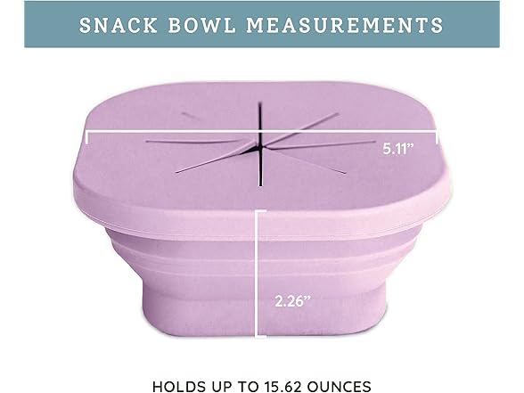 Austin Baby Co Silicone Collapsible Snack Bowl