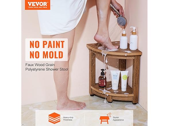 VEVOR Corner Shower Bench