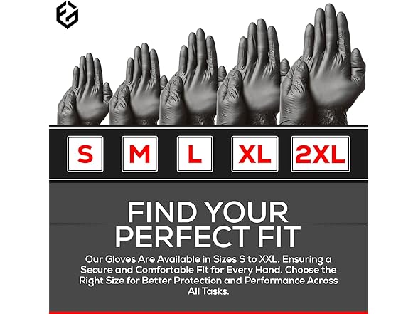 Nitrile Gloves 3.5 Mil Thick Black