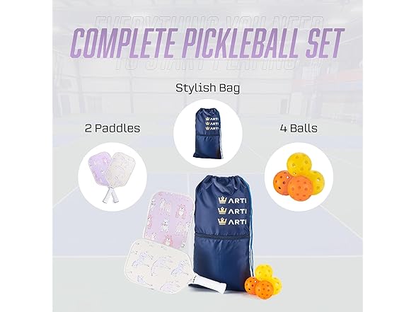 Fiberglass Pickleball Paddles Set of 2