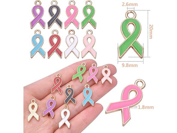 Hendevl Breast Cancer Awareness Charms