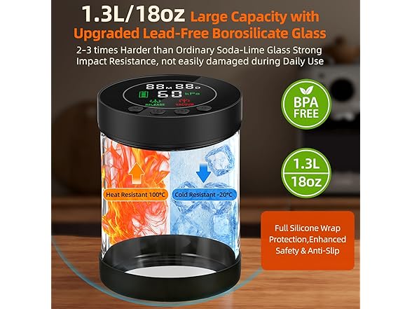 ZDXBO Automatic Vacuum Coffee Canister