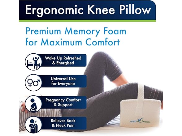 Sports Medica Memory Foam Knee Pillow