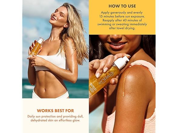 Kopari Sun Shield Body Glow SPF 50