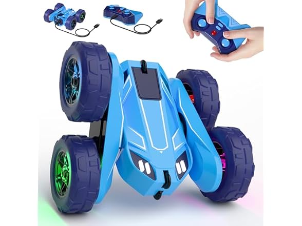 MaxTronic 2.4GHz RC Car 4WD LED Stunt