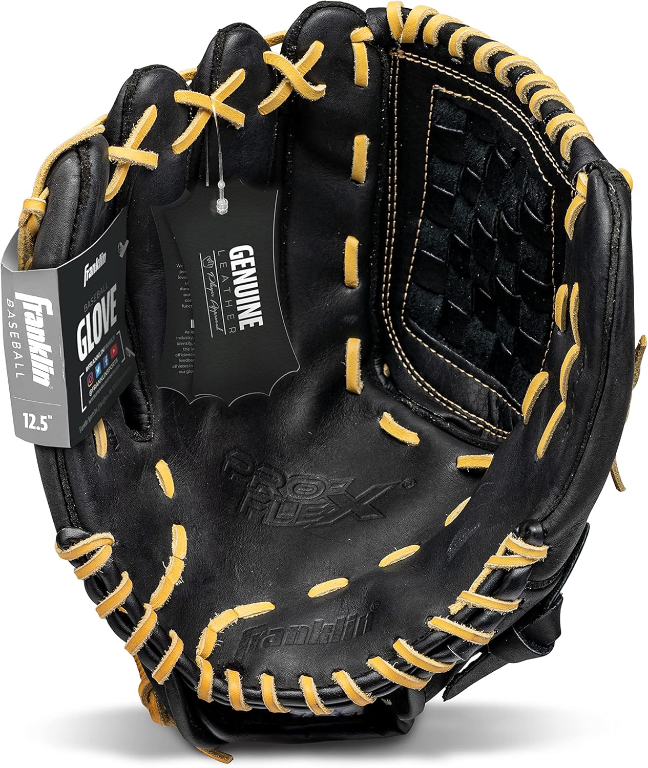 Franklin Sports Baseball Glove - Proflex Adult Baseball + Softball Glove - Gallery 26
