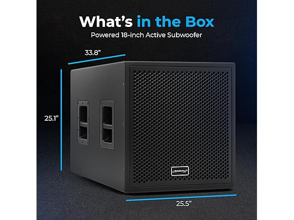 ANTAKIPRO 2000W Powered 18" Subwoofer