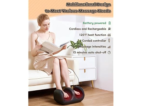LINGTENG Cordless Foot Massager