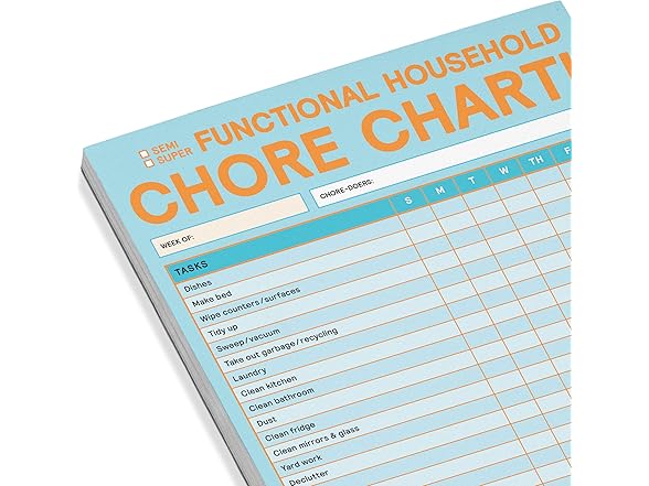 Knock Knock Chore Chart Big & Sticky Notepad