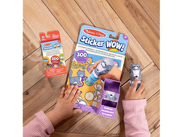 Spin Master Melissa Doug Sticker Wow Cat W Pack