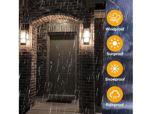 PARTPHONER Outdoor Wall Light 1 Pack