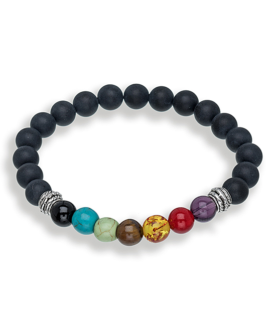 Genuine Chakra Obsidian Bracelet - Gallery 3