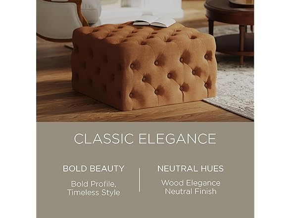 Maven Lane Henry Large Square Ottoman