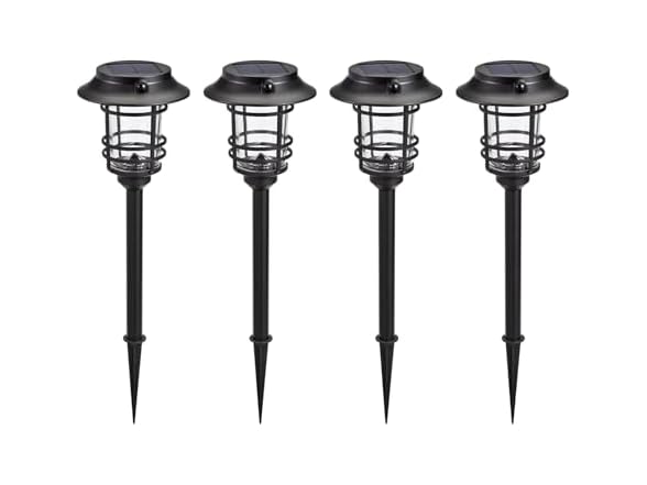 Solar LED Path Lights 4pk 300LM