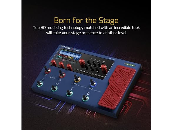 Valeton GP-200X Multi-Effects Guitar & Bass Processor Pedal