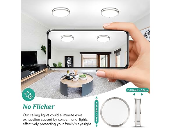 Brightever LED Ceiling Light Fixture, Your Choice