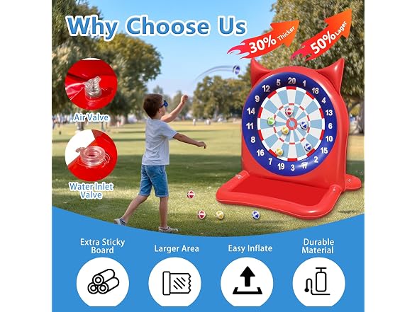 47" Inflatable Dart Board Pool Toy