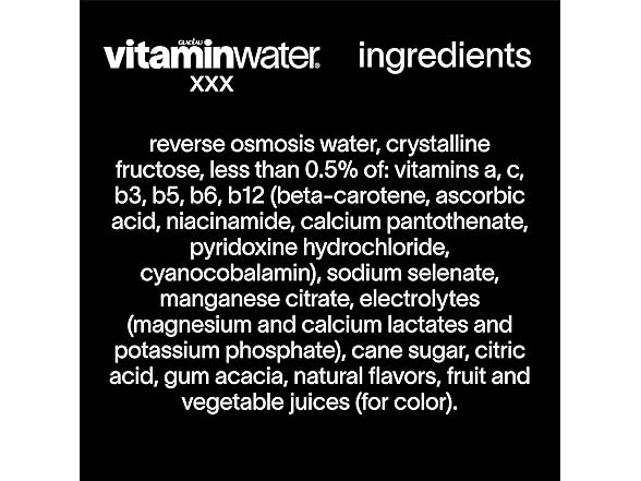 12Pk vitaminwater XXX Aai Blueberry Pomegranate