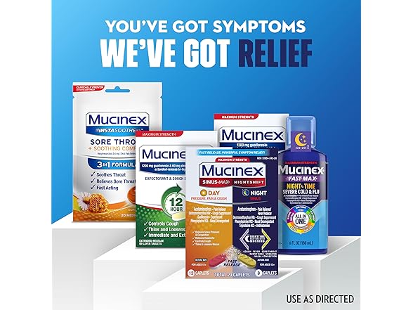 Mucinex Nightshift Sinus Caplets 2Pk