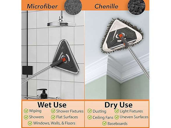 wishFIX Wall Cleaner with Long Handle