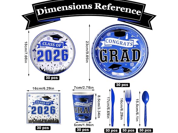 YOTOCK BC3215126082531 Graduation Plates and  - Gallery 3
