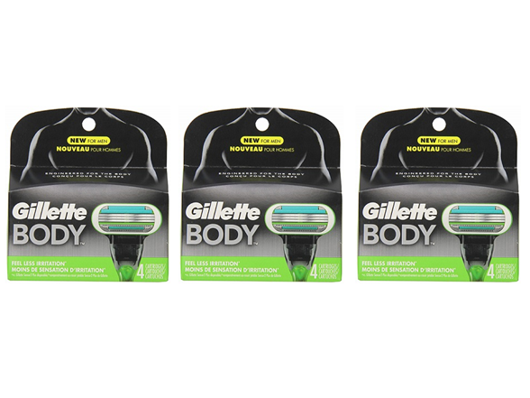 Gillette 12ct Body Refill Blade Cartridges
