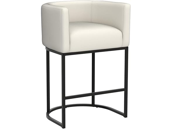 2 Beige Counter Height Bar Stools