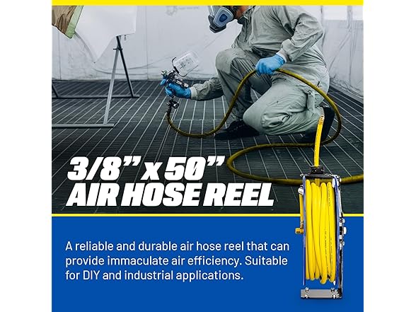 Goodyear Air Hose Reel Retractable 3/8" Inch x 50'