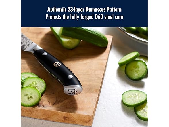 HENCKELS Compass Damascus 5-inch Serrated Utility Knife