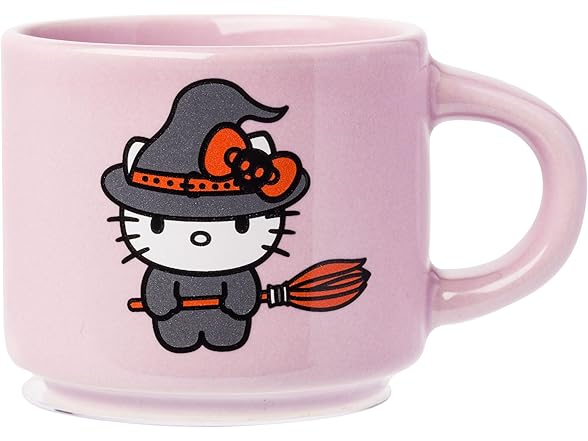 Hello Kitty Halloween 4Pk Mug Set w/Rack