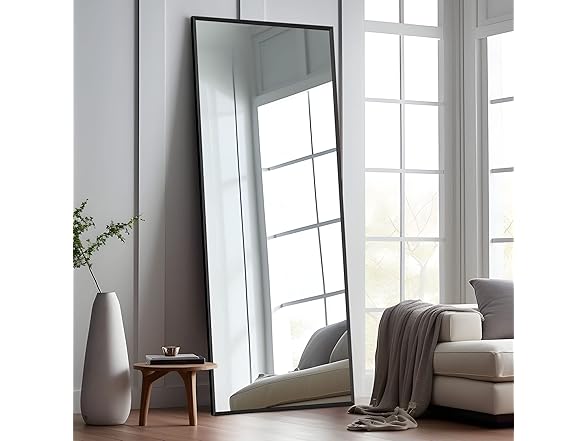 NeuType 47"x16" Black Full Length Mirror