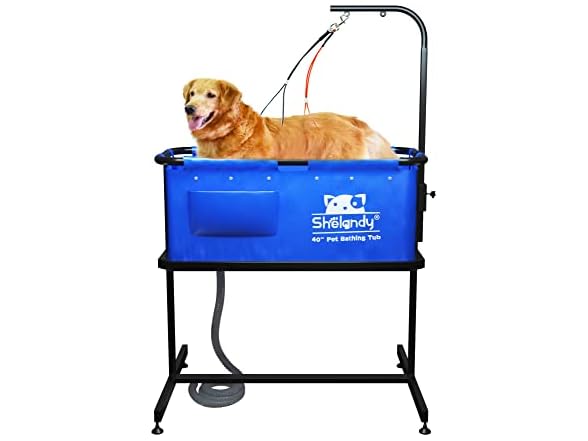 SHELANDY 40" Pet Bathtub | Dog Cat Grooming B