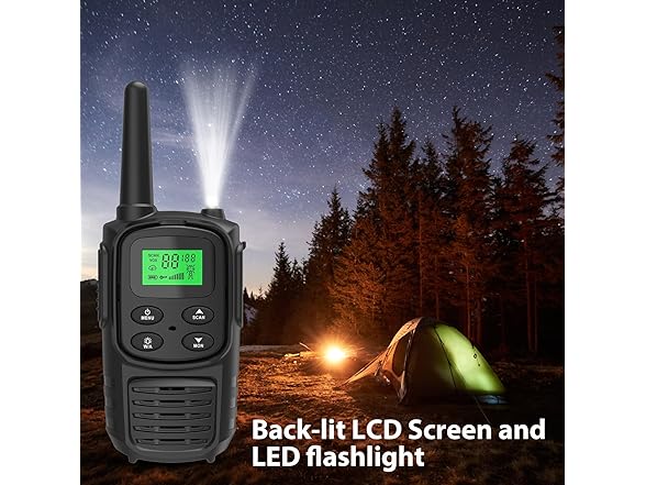 (4 PACK) Fvamom Rechargeable Walkie Talkies