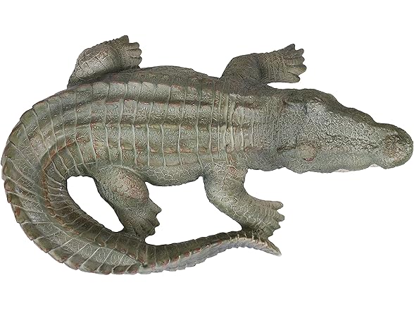 Sunnydaze Chloe The Crabby Crocodile Statue Patio